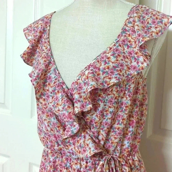 Socialite Floral Hi-low Ruffle Dress - Picture 2 of 6